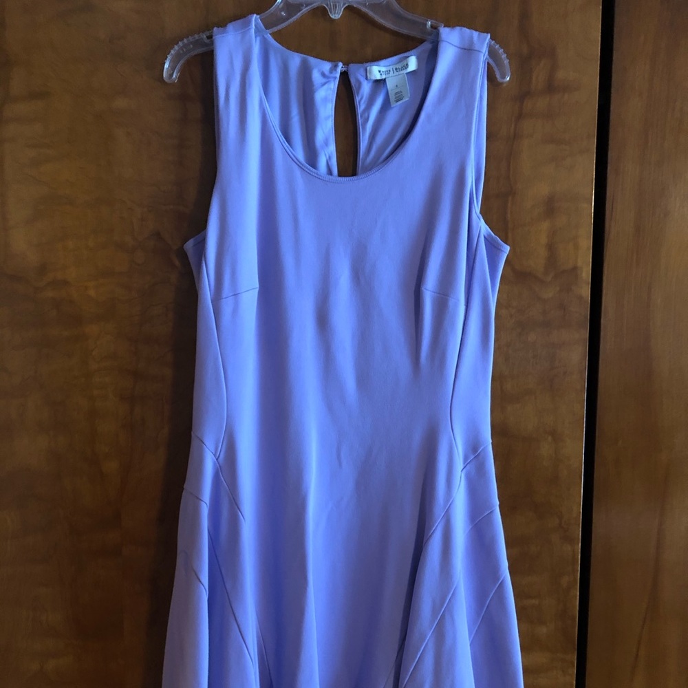 Lavender dress with back cutout